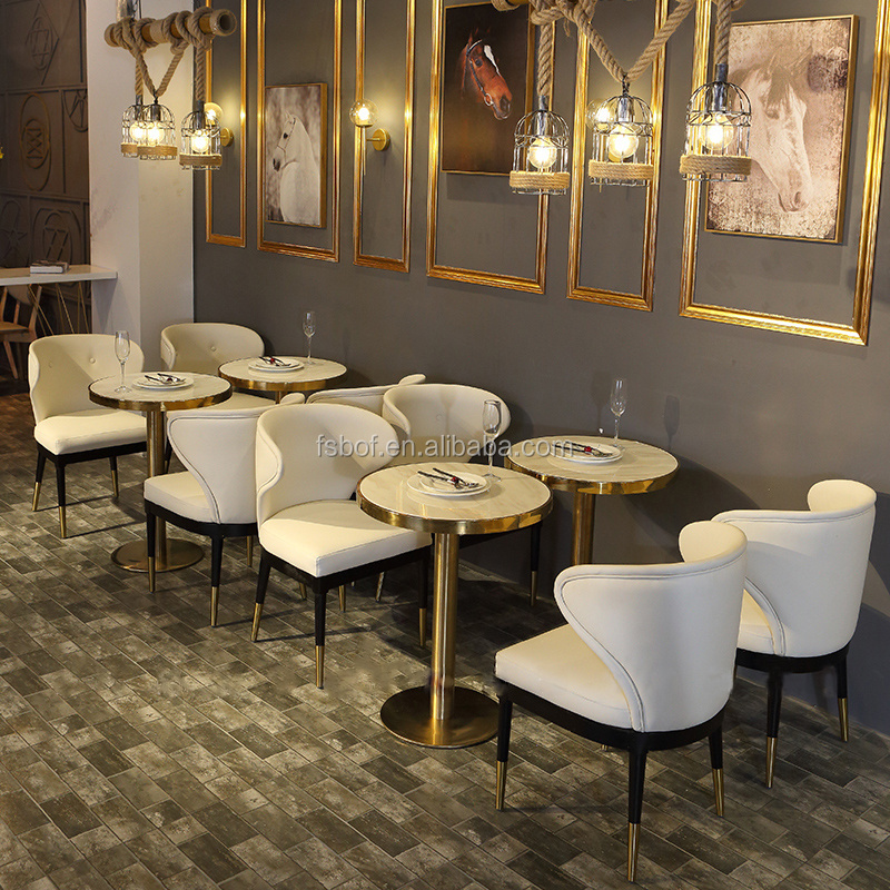 modern restaurant leather round high back sofa booth seating furniture wooden dining tables and chairs coffee shop chair