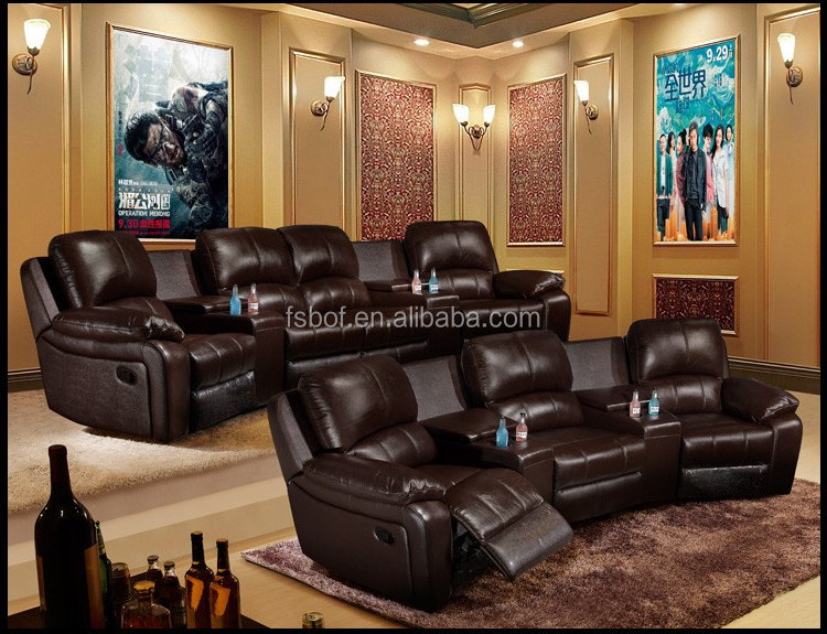 home theater double recliner sofa chair sectional cinema reclining furniture modern living room sofas genuine leather loveseats