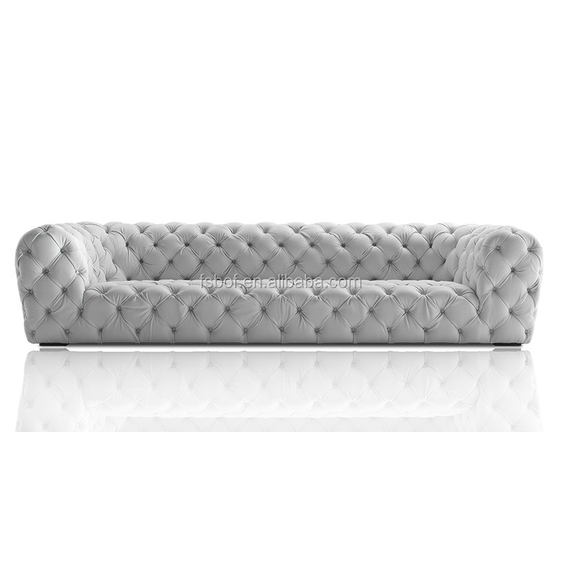 High luxury customize goods royal villa furniture hotel lobby crystal chesterfield sofa set cama