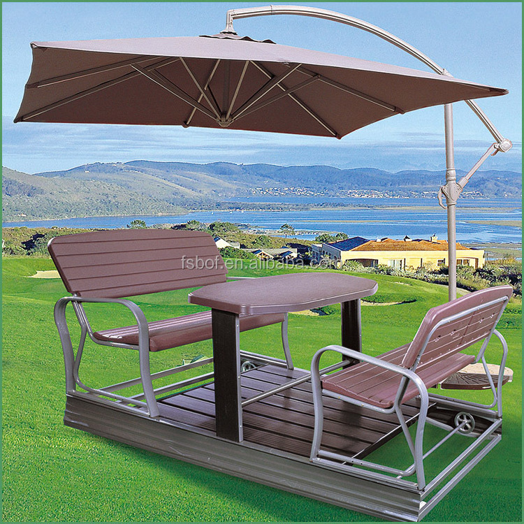 patio furniture garden electric adult iron swing seat with slide HFG-003