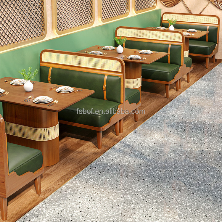 u shape leather sofa booth restaurant china restaurant booth sofas booth seat S shape sofa for canteen wooden table and chairs