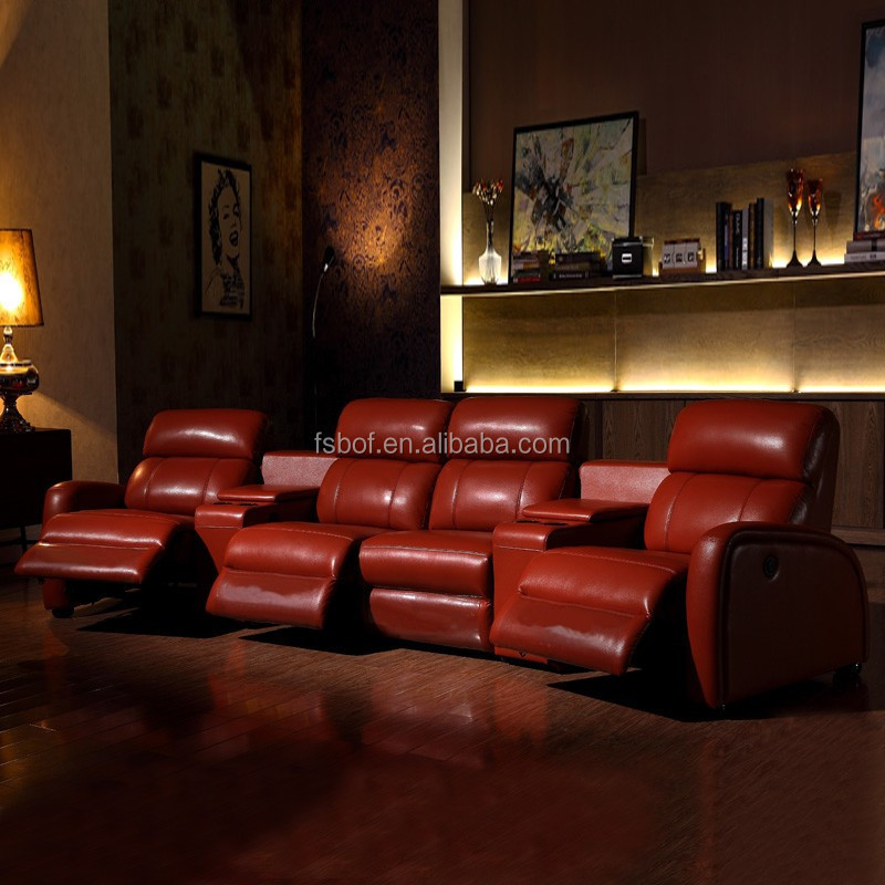 home theater double recliner sofa chair sectional cinema reclining furniture modern living room sofas genuine leather loveseats