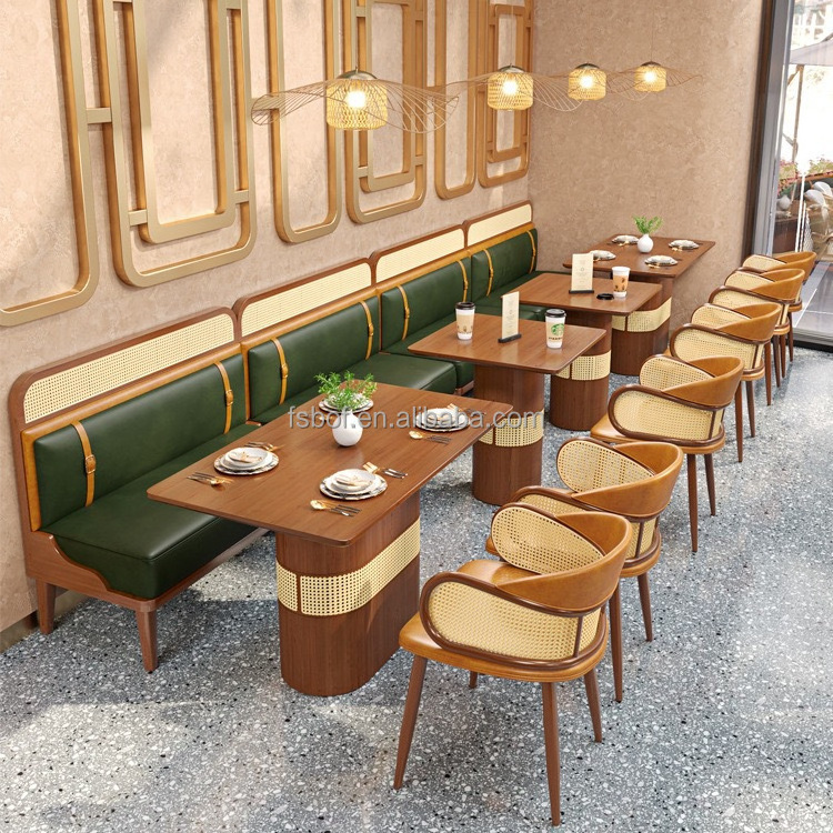 u shape leather sofa booth restaurant china restaurant booth sofas booth seat S shape sofa for canteen wooden table and chairs