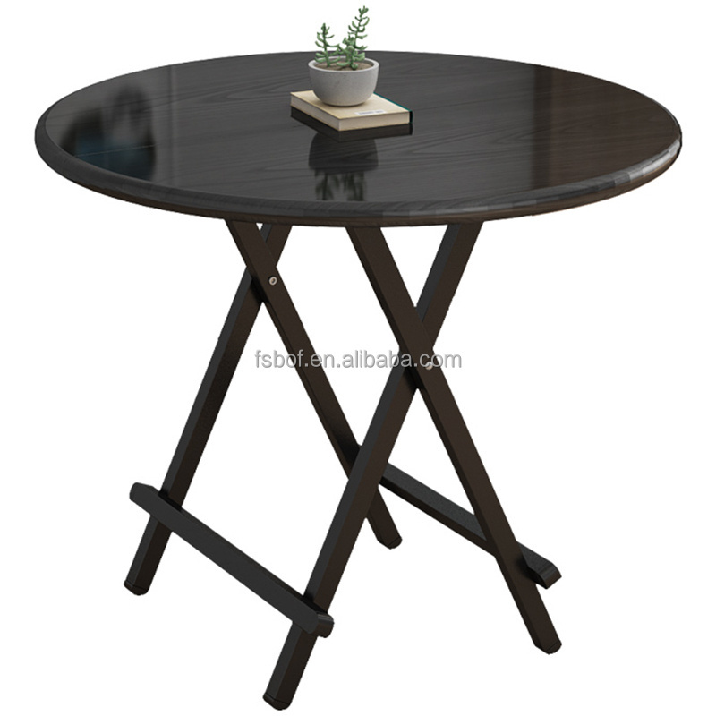 Wholesale fast food restaurant furniture set folding round cafe table chair Restaurant Bistro Outdoor Portable stall small table