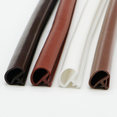 PVC TPE Silicone Sealing Strips Extrusion Rubber Seal Wooden Door Window Frame Sealed Soundproof Weatherstrip Tape D 12x6x4mm