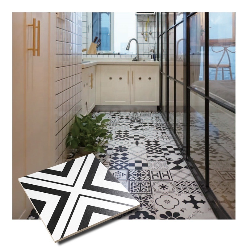 Non-slip 200*200MM Wall Tile Square Matte Floor Pattern Ceramic Decorate Tile for Home Kitchen