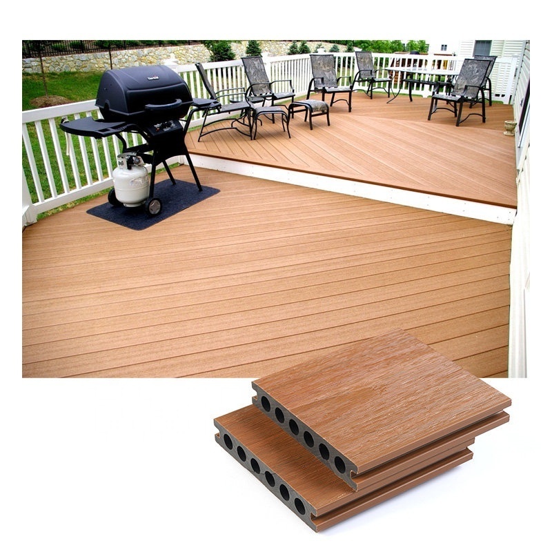 WPC Interlocking Wood Deck Plastic Composite Outdoor Decking Tile for Floor