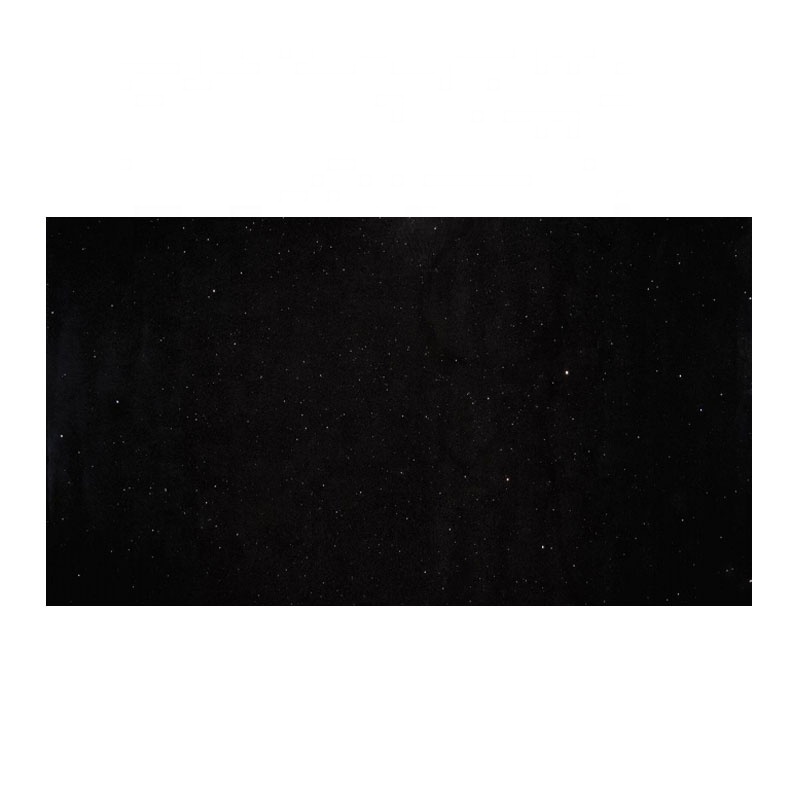 Artificial Kitchen Countertop Slab Tile Absolute Pure Marble Galaxy Stellar Black Stone Quartz