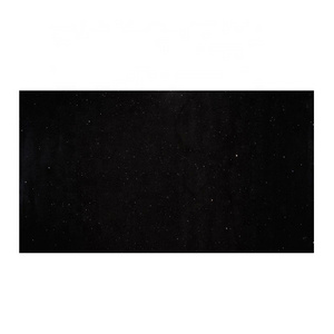 Artificial Kitchen Countertop Slab Tile Absolute Pure Marble Galaxy Stellar Black Stone Quartz