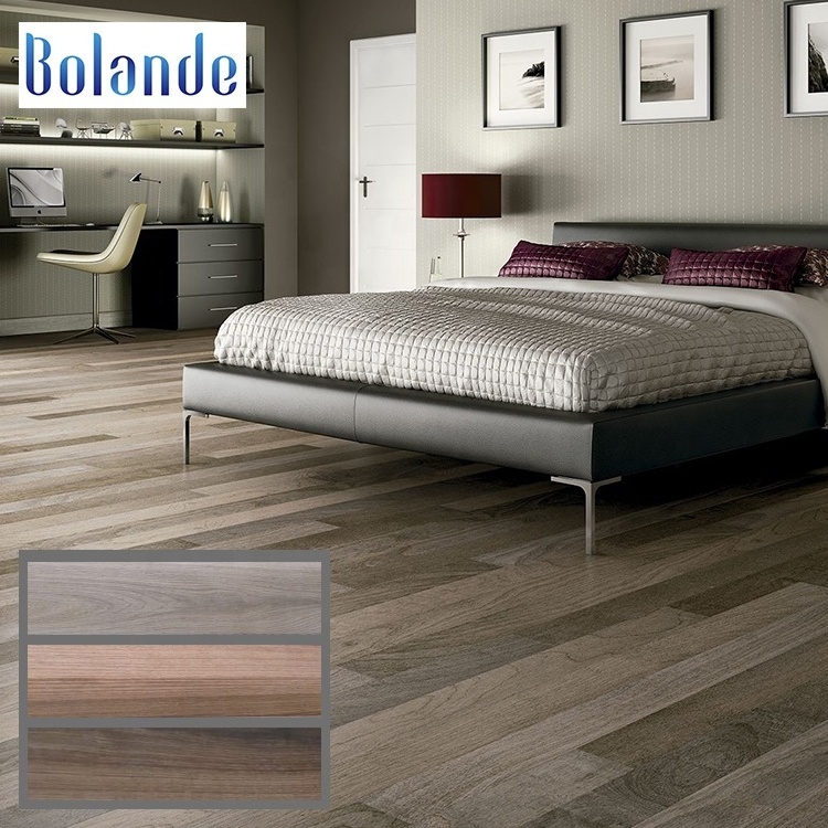 Dark wood porcelain tile fresh stoneware wall floor tiles with effect brown 150*900mm for living room