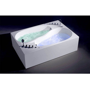 Hotel Two Persons Whirlpool Massage Double Hydrotherapy Bathtub Lover Bathtub