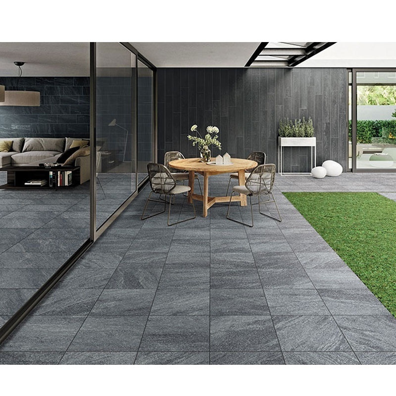 2cm anti indoor full body non slip stairway driveway porcelain floor rustic concrete paving outdoor tile for garden