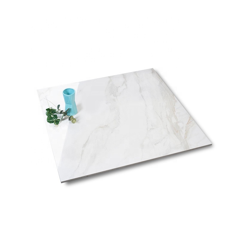 24*24 polished glazed porcelain marble ceramic white tiles carreaux sol de maison for house floor