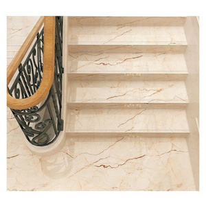 Light yellow non-slip stair tile price in bangladesh 300x600 matte finish ceramic stairs step tiles