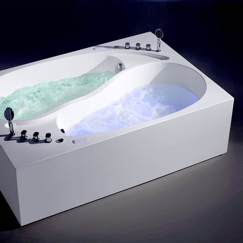 Hotel Two Persons Whirlpool Massage Double Hydrotherapy Bathtub Lover Bathtub