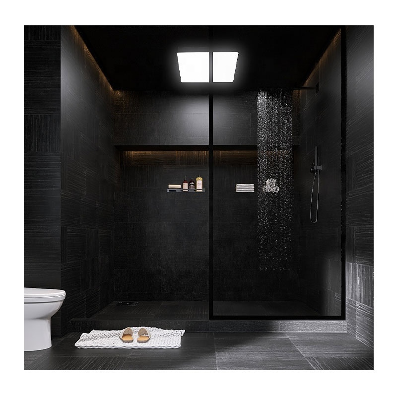 Black Tile Rustic Matte Porcelain Tiles for Bathroom