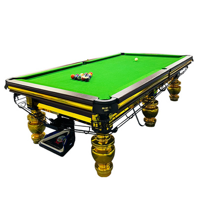 Indoor Luxury International Standard Wood 8Ft 12Ft Full Size Solid Wood Snooker Biliard Pool Table