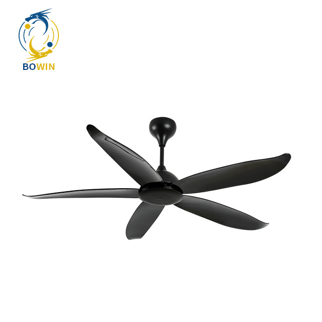 Modern Design DC Motor Home Straight leaf Ceiling Fan With Led Lights Remote Control