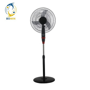 Electric Oscillating Stand Fan 16 Inch Plastic OEM Household Air Cooling Fan Free Spare Parts 3 Speed 220