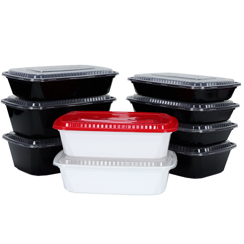 Food Container Take Out Disposable Food Box Rectangular Microwavable Restaurant Take Away Food Container