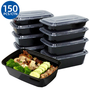 Food Container Take Out Disposable Food Box Rectangular Microwavable Restaurant Take Away Food Container