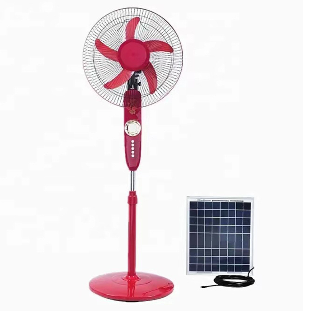 ultrastrong wind 3 speeds solar fans for home rechargeable stand fan  solar Electric fan price