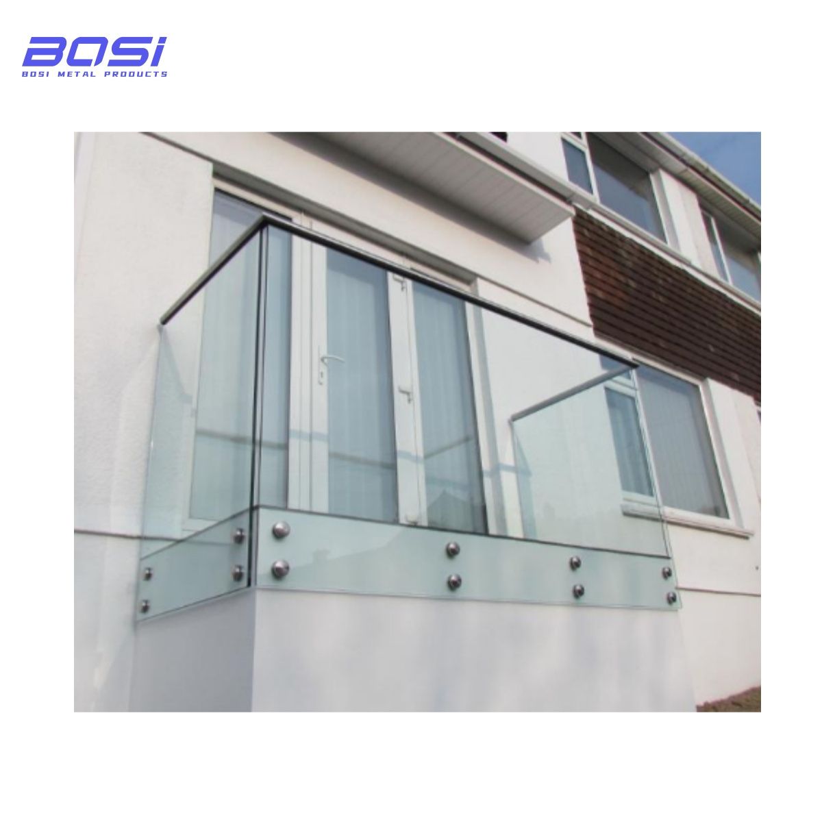 New style 304 Stainless Steel Stand-Off Glass Railing for Outdoor deck glass holder handrail