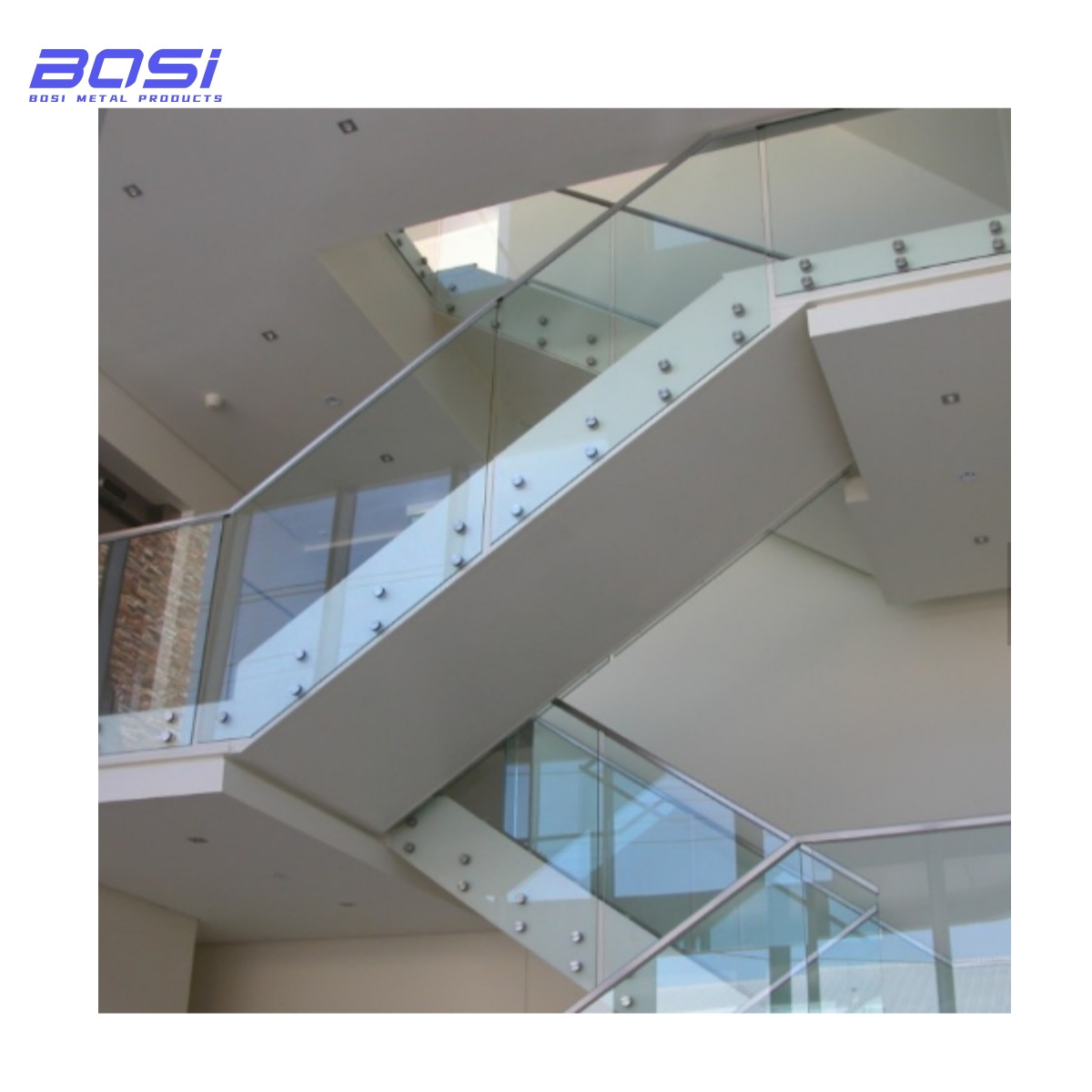 New style 304 Stainless Steel Stand-Off Glass Railing for Outdoor deck glass holder handrail