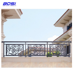 Garden Metal Customized Villa Deck Railing Aluminum Fence For Balcony Handrail Design