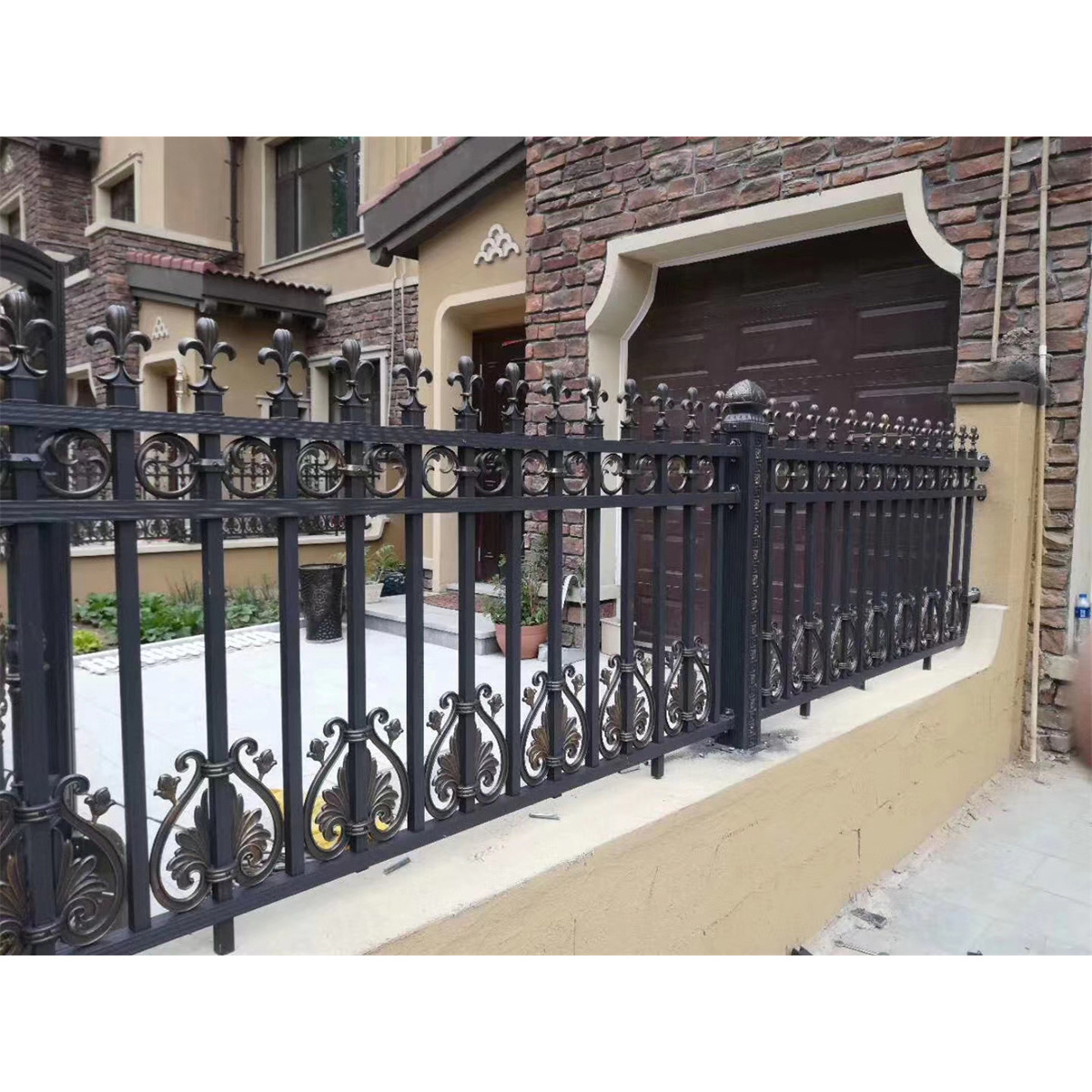 Security Fence Panels Aluminum Picket Fence and Gates for Houses Cheap High Quality Designs Metal Customized Outdoor Manufactory