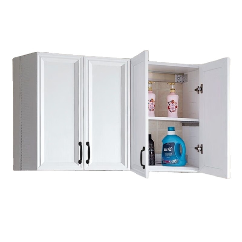 Wooden Grain Aluminium storage closet kitchen wall-mounted wall dishlocker Hanging cabinet