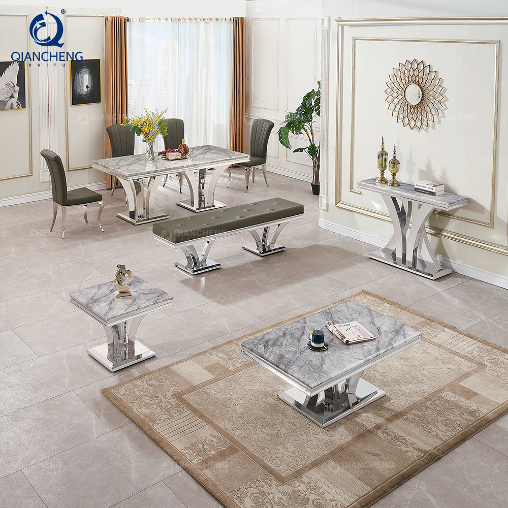 Wholesale imported dinning room tables trade daining restaurant kitchen gray marble dining room sets of six chairs