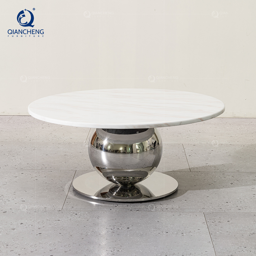 Foshan manufacturer Living room furniture sets metal center tables modern luxury coffee table