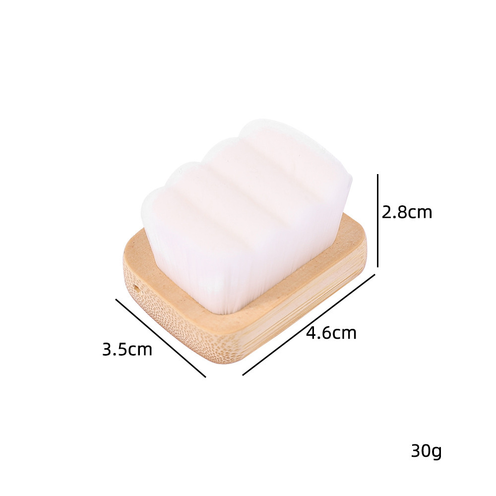 Wholesale Wooden Cleaning Finger Nail Brush Custom Logo Manicure Pedicure Brush Nail Cleaning Scrub Brush