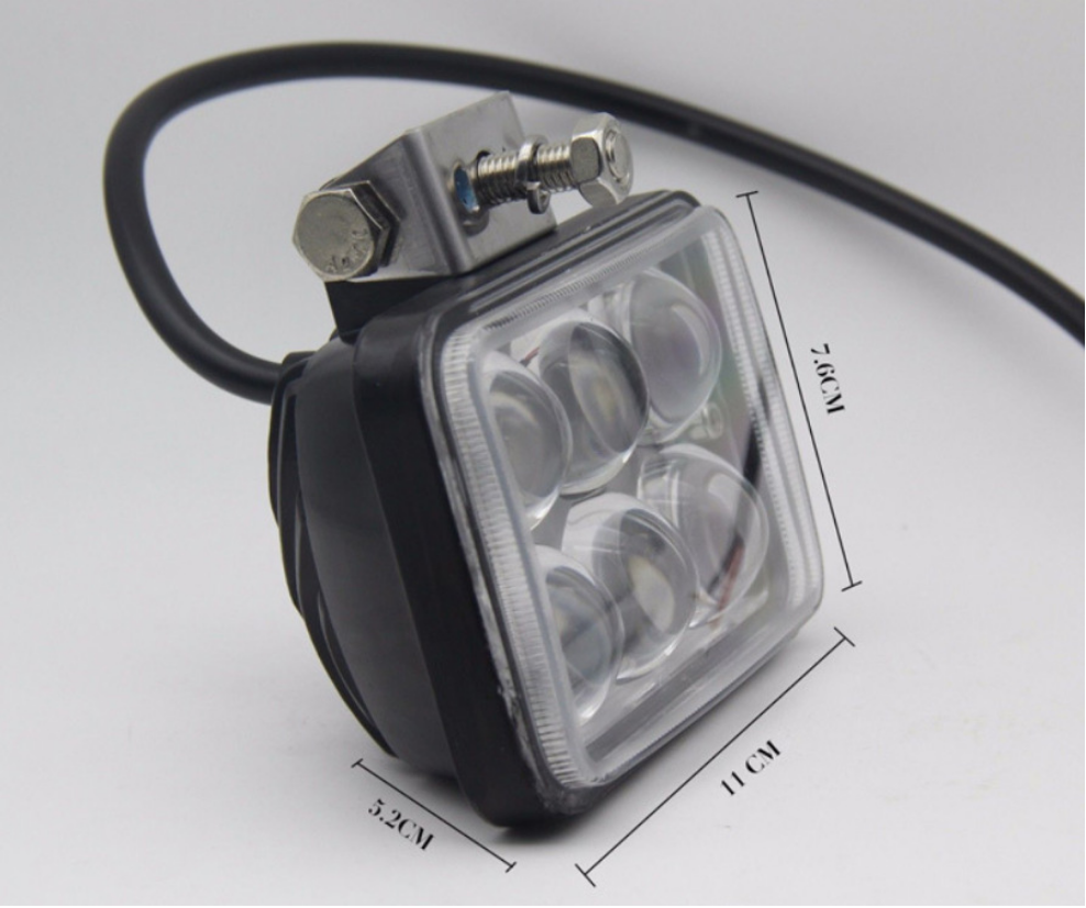 Hot Selling Square Housing 9-32V 6000K  IP67 3 Inch CE FCC ROHS   4D18W LED Work Light