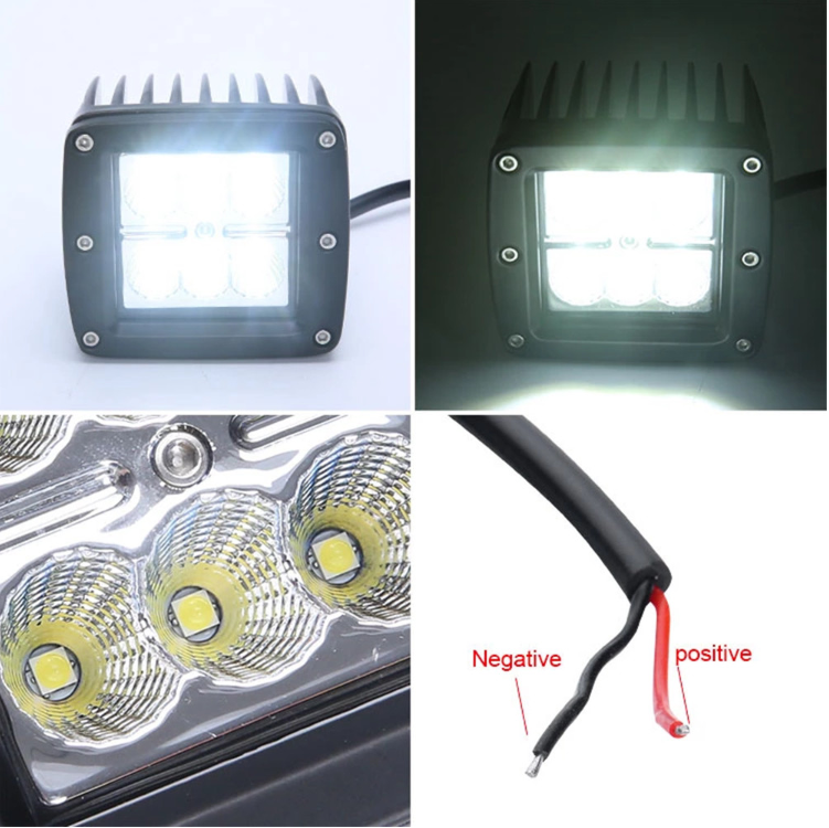 2x2 4x4 car accessories 12V 2.5inch Mini Square 12W work light , small bike led driving light 4x3W Motorcycle led headlight