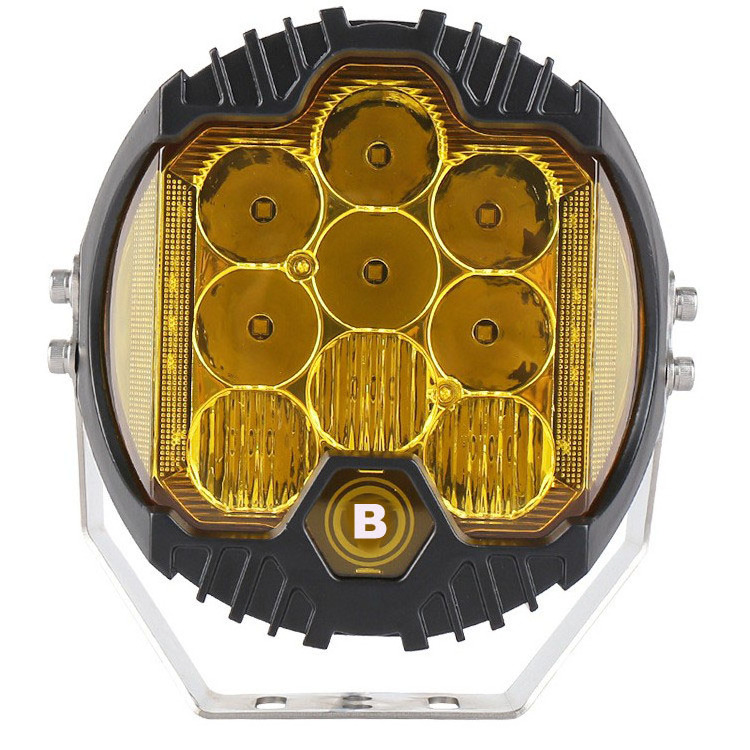 Yellow  Super Bright Combo Beam  Spotlight Off Road Truck Offroad 4x4 Round  7 Inch Led Driving Light for Jeep