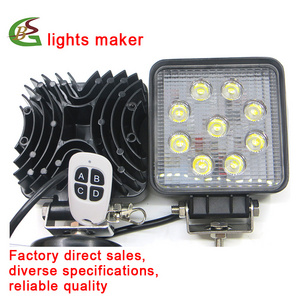 New 24V Remote Control Marine LED Search Lights 27W White Red Spot Lights LED Search Lights