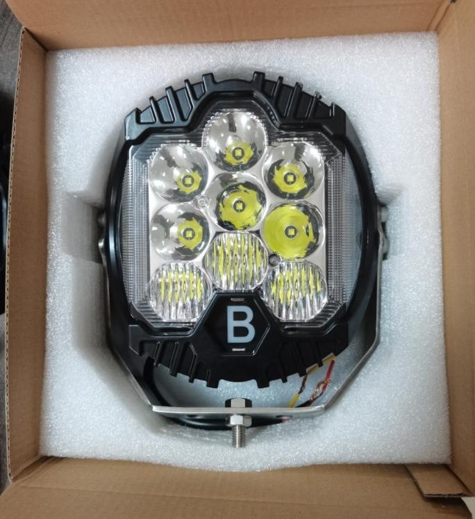 Yellow  Super Bright Combo Beam  Spotlight Off Road Truck Offroad 4x4 Round  7 Inch Led Driving Light for Jeep