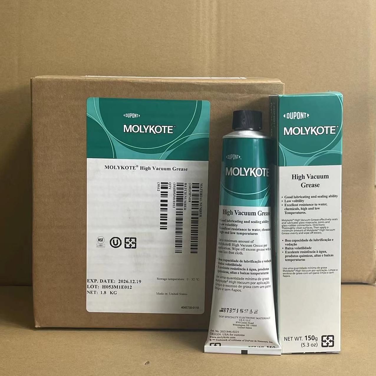 D O W CORNING Molykote  HVG high vacuum silicone molik grease 976V grease 150G