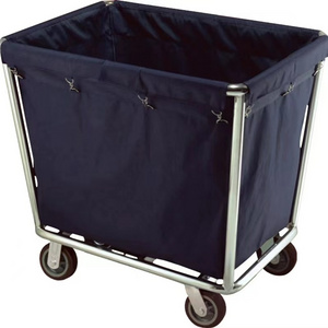 Hotel room metal housekeeping folding laundry cleaning trolley