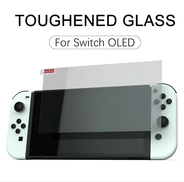 1 Piece 9H Tempered Glass Protective Film Cover Fit for Nintendo Switch OLED HD Version Protection Screen Protector