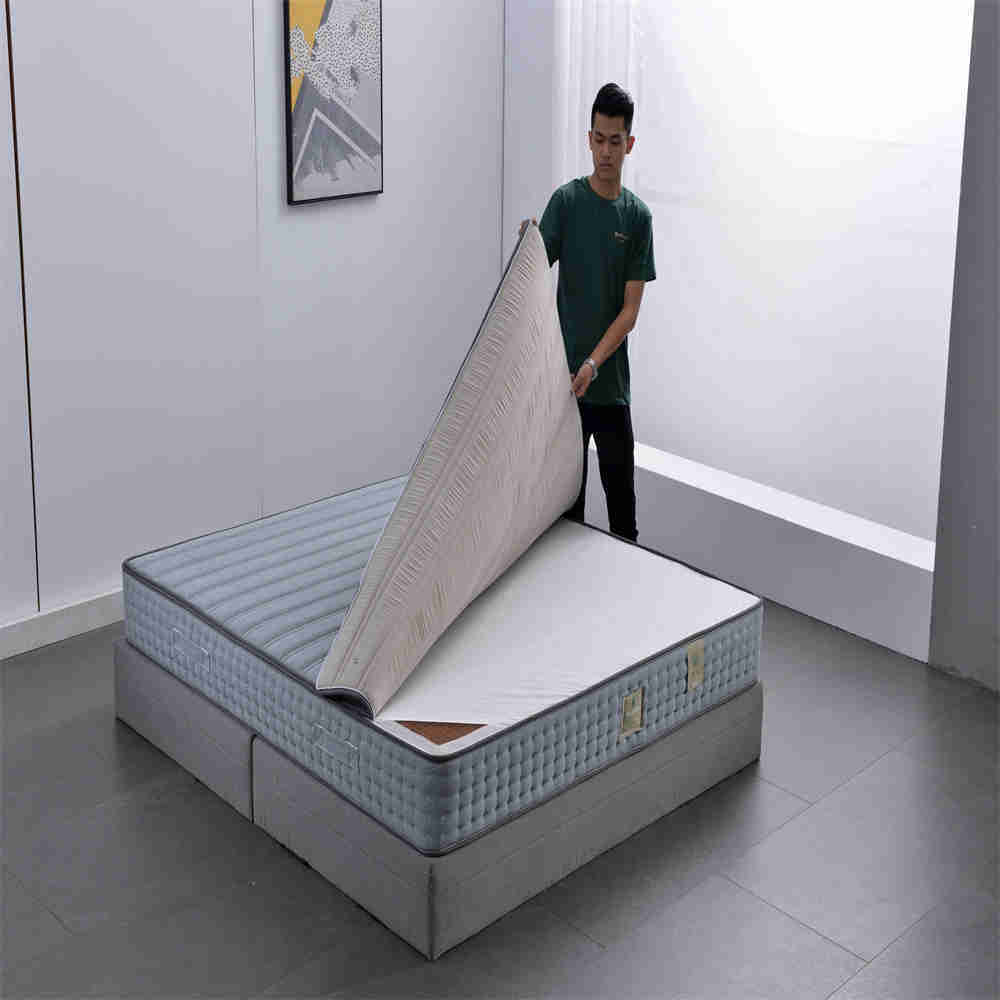 Cheap Mattress King Queen Single Size 5 Zone Fleece Topper Bed Hotel Pocket Spring Mattress In Box Mattress