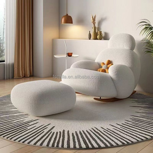 modern Single Recliner Sofa Rocking Chair Living Room Furniture Arm Chaise Leisure Lounge Chairs with ottoman