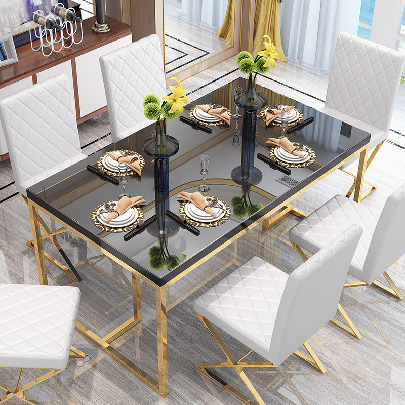 luxury modern dining room dining table and dining chair sets