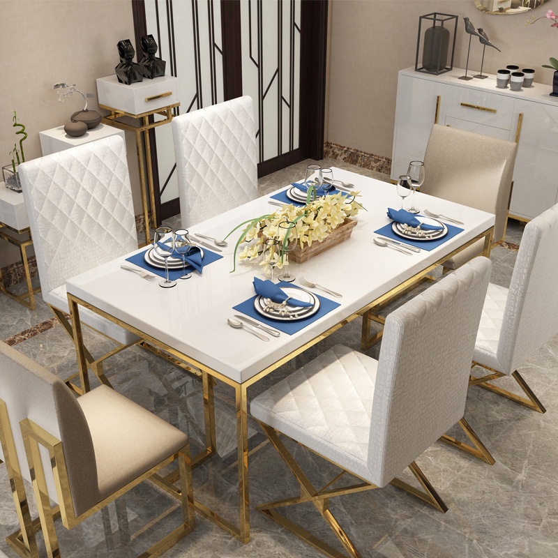 luxury modern dining room dining table and dining chair sets