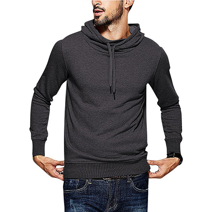 Hot Selling Plain Slim Fit Hoodies No Pocket Blank Hoodies Sweatshirts With No Labels Private Label Mens Hoodies