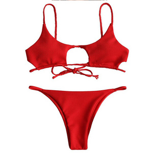 Sexy Thong Micro Bikinis Mini Women Swimsuits Solid Push up Swimwear Female Bikini set Brazilian Biquini Bathing Suit Swim