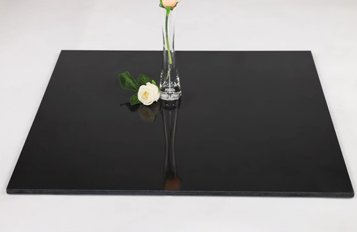 Black Ceramic Tile Polished Surface for Flooring  Black Shiny Floor Tile