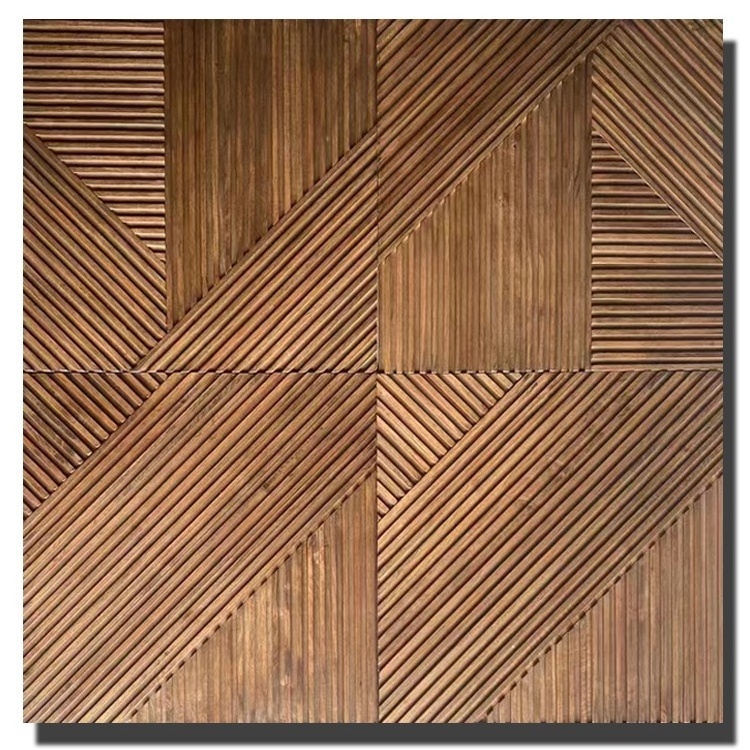 High Quality Solid Wood Wall Panel Wood Plank Board for Indoor Wall